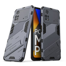 Load image into Gallery viewer, Punk Armor 2 in 1 PC + TPU Shockproof Phone Case with Invisible Holder, For Xiaomi Redmi Note 11 Pro 5G Gobal, For Xiaomi Poco M4 Pro 4G, For Xiaomi Poco X4 Pro 5G