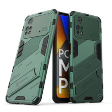 Load image into Gallery viewer, Punk Armor 2 in 1 PC + TPU Shockproof Phone Case with Invisible Holder, For Xiaomi Redmi Note 11 Pro 5G Gobal, For Xiaomi Poco M4 Pro 4G, For Xiaomi Poco X4 Pro 5G