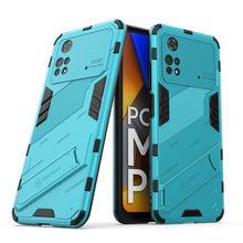 Load image into Gallery viewer, Punk Armor 2 in 1 PC + TPU Shockproof Phone Case with Invisible Holder, For Xiaomi Redmi Note 11 Pro 5G Gobal, For Xiaomi Poco M4 Pro 4G, For Xiaomi Poco X4 Pro 5G