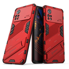 Load image into Gallery viewer, Punk Armor 2 in 1 PC + TPU Shockproof Phone Case with Invisible Holder, For Xiaomi Redmi Note 11 Pro 5G Gobal, For Xiaomi Poco M4 Pro 4G, For Xiaomi Poco X4 Pro 5G