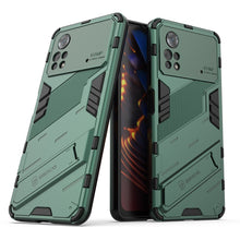 Load image into Gallery viewer, Punk Armor 2 in 1 PC + TPU Shockproof Phone Case with Invisible Holder, For Xiaomi Redmi Note 11 Pro 5G Gobal, For Xiaomi Poco M4 Pro 4G, For Xiaomi Poco X4 Pro 5G