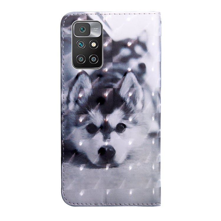 3D Painting Pattern Coloured Drawing Leather Phone Case, For Xiaomi Redmi 10, For Xiaomi Redmi Note 11 4G, For Xiaomi Redmi Note 11 Pro 4G