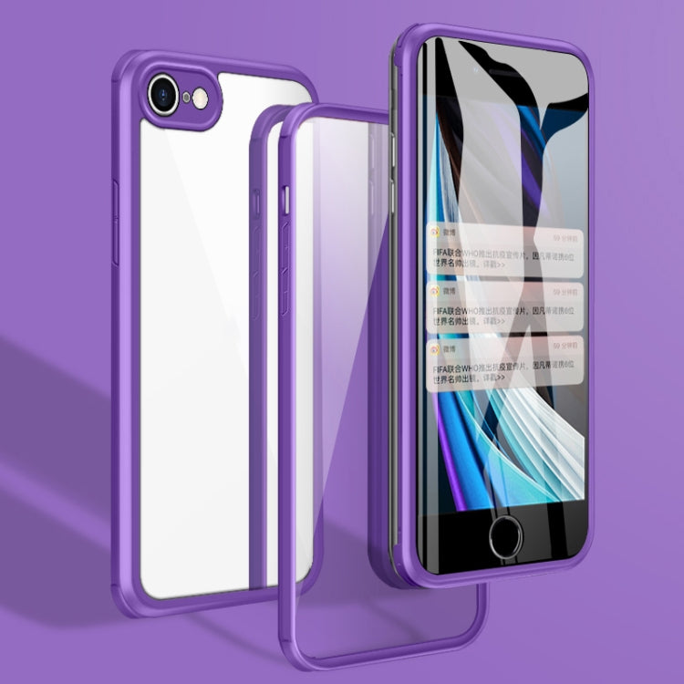 Double-sided Glass TPU Phone Case, For iPhone SE 2022 / SE 2020 / 7 / 8