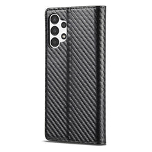Load image into Gallery viewer, LC.IMEEKE Carbon Fiber Horizontal Flip Leather Phone Case, For Samsung Galaxy A13 4G