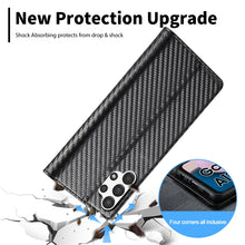 Load image into Gallery viewer, LC.IMEEKE Carbon Fiber Horizontal Flip Leather Phone Case, For Samsung Galaxy A13 4G