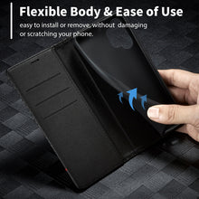 Load image into Gallery viewer, LC.IMEEKE Carbon Fiber Horizontal Flip Leather Phone Case, For Samsung Galaxy A13 4G