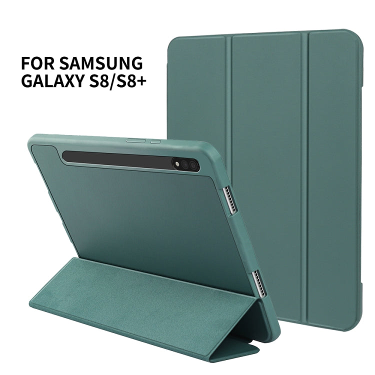 3-folding Honeycomb TPU Smart Leather Tablet Case, For Samsung Galaxy Tab S8+ / X800, For Samsung Galaxy Tab S8 Ultra / X900