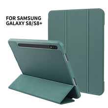 Load image into Gallery viewer, 3-folding Honeycomb TPU Smart Leather Tablet Case, For Samsung Galaxy Tab S8+ / X800, For Samsung Galaxy Tab S8 Ultra / X900, For Samsung Galaxy Tab S8 / X700