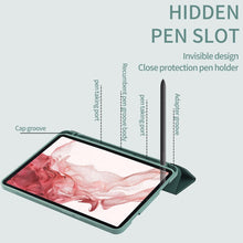 Load image into Gallery viewer, 3-folding Honeycomb TPU Smart Leather Tablet Case, For Samsung Galaxy Tab S8+ / X800, For Samsung Galaxy Tab S8 Ultra / X900, For Samsung Galaxy Tab S8 / X700
