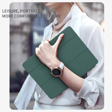 Load image into Gallery viewer, 3-folding Honeycomb TPU Smart Leather Tablet Case, For Samsung Galaxy Tab S8+ / X800, For Samsung Galaxy Tab S8 Ultra / X900, For Samsung Galaxy Tab S8 / X700