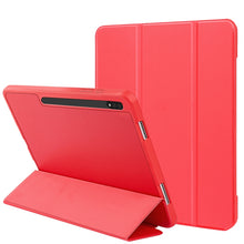 Load image into Gallery viewer, 3-folding Honeycomb TPU Smart Leather Tablet Case, For Samsung Galaxy Tab S8+ / X800, For Samsung Galaxy Tab S8 Ultra / X900, For Samsung Galaxy Tab S8 / X700