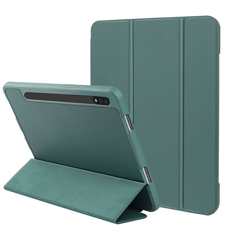 3-folding Honeycomb TPU Smart Leather Tablet Case, For Samsung Galaxy Tab S8+ / X800, For Samsung Galaxy Tab S8 Ultra / X900