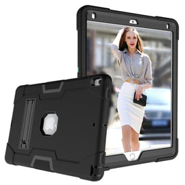 Contrast Color Silicone + PC Combination Case with Holder, For iPad 10.5, For iPad Mini 5 / 4, For iPad Pro 11, For iPad 5