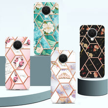 Load image into Gallery viewer, Electroplating Splicing Marble Flower Pattern TPU Shockproof Phone Case, For Nokia G10 / G20, For Nokia G21 / G11, For OPPO Realme 9 Pro+ 5G, For OPPO Realme 9 Pro 5G, For OPPO Realme 9i / A36/A96 4G, For Samsung Galaxy A13 4G                          ...