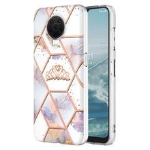 Load image into Gallery viewer, Electroplating Splicing Marble Flower Pattern TPU Shockproof Phone Case, For Nokia G10 / G20, For Nokia G21 / G11, For OPPO Realme 9 Pro+ 5G, For OPPO Realme 9 Pro 5G, For OPPO Realme 9i / A36/A96 4G, For Samsung Galaxy A13 4G                          ...