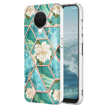 Load image into Gallery viewer, Electroplating Splicing Marble Flower Pattern TPU Shockproof Phone Case, For Nokia G10 / G20, For Nokia G21 / G11, For OPPO Realme 9 Pro+ 5G, For OPPO Realme 9 Pro 5G, For OPPO Realme 9i / A36/A96 4G, For Samsung Galaxy A13 4G                          ...