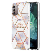 Load image into Gallery viewer, Electroplating Splicing Marble Flower Pattern TPU Shockproof Phone Case, For Nokia G10 / G20, For Nokia G21 / G11, For OPPO Realme 9 Pro+ 5G, For OPPO Realme 9 Pro 5G, For OPPO Realme 9i / A36/A96 4G, For Samsung Galaxy A13 4G                          ...