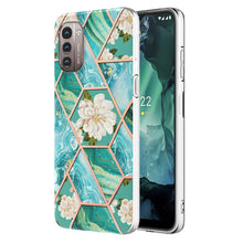 Load image into Gallery viewer, Electroplating Splicing Marble Flower Pattern TPU Shockproof Phone Case, For Nokia G10 / G20, For Nokia G21 / G11, For OPPO Realme 9 Pro+ 5G, For OPPO Realme 9 Pro 5G, For OPPO Realme 9i / A36/A96 4G, For Samsung Galaxy A13 4G                          ...