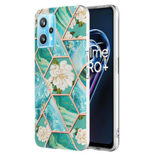 Load image into Gallery viewer, Electroplating Splicing Marble Flower Pattern TPU Shockproof Phone Case, For Nokia G10 / G20, For Nokia G21 / G11, For OPPO Realme 9 Pro+ 5G, For OPPO Realme 9 Pro 5G, For OPPO Realme 9i / A36/A96 4G, For Samsung Galaxy A13 4G                          ...