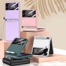 Load image into Gallery viewer, GKK Integrated Ultra-thin Full Coverage Phone Flip Case with Pen, For Samsung Galaxy Z Flip3 5G