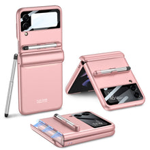 Load image into Gallery viewer, GKK Magnetic Full Coverage Phone Flip Case with Pen, For Samsung Galaxy Z Flip3 5G