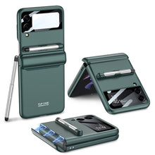 Load image into Gallery viewer, GKK Magnetic Full Coverage Phone Flip Case with Pen, For Samsung Galaxy Z Flip3 5G