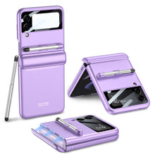 Load image into Gallery viewer, GKK Magnetic Full Coverage Phone Flip Case with Pen, For Samsung Galaxy Z Flip3 5G