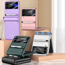 Load image into Gallery viewer, GKK Magnetic Full Coverage Phone Flip Case with Pen, For Samsung Galaxy Z Flip3 5G