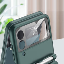 Load image into Gallery viewer, GKK Magnetic Full Coverage Phone Flip Case with Pen, For Samsung Galaxy Z Flip3 5G