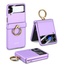 Load image into Gallery viewer, GKK Magnetic Hinged Flip Case with Ring Holder, For Samsung Galaxy Z Flip3 5G