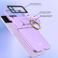Load image into Gallery viewer, GKK Magnetic Hinged Flip Case with Ring Holder, For Samsung Galaxy Z Flip3 5G