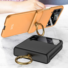 Load image into Gallery viewer, GKK Magnetic Hinged Flip Case with Ring Holder, For Samsung Galaxy Z Flip3 5G