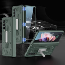 Load image into Gallery viewer, GKK Integrated Magnetic Armor Flip Phone Case with Holder, For Samsung Galaxy Z Fold3 5G