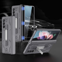 Load image into Gallery viewer, GKK Integrated Magnetic Armor Flip Phone Case with Holder, For Samsung Galaxy Z Fold3 5G