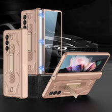 Load image into Gallery viewer, GKK Integrated Magnetic Armor Flip Phone Case with Holder, For Samsung Galaxy Z Fold3 5G