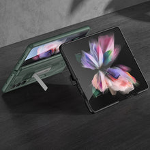 Load image into Gallery viewer, GKK Integrated Magnetic Armor Flip Phone Case with Holder, For Samsung Galaxy Z Fold3 5G