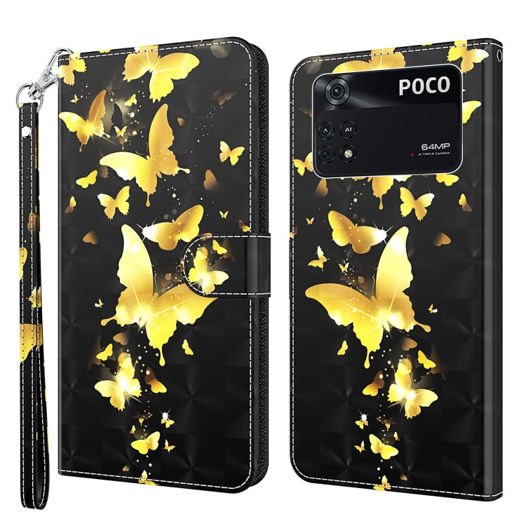 3D Painting Pattern TPU + PU Leather Phone Case, For Xiaomi Poco M4 Pro, For Xiaomi Poco X4 Pro 5G, For Xiaomi Redmi Note 10 Lite, For Xiaomi Redmi Note 11