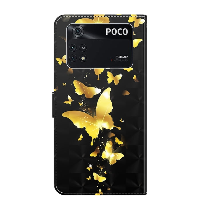 3D Painting Pattern TPU + PU Leather Phone Case, For Xiaomi Poco M4 Pro, For Xiaomi Poco X4 Pro 5G, For Xiaomi Redmi Note 10 Lite, For Xiaomi Redmi Note 11