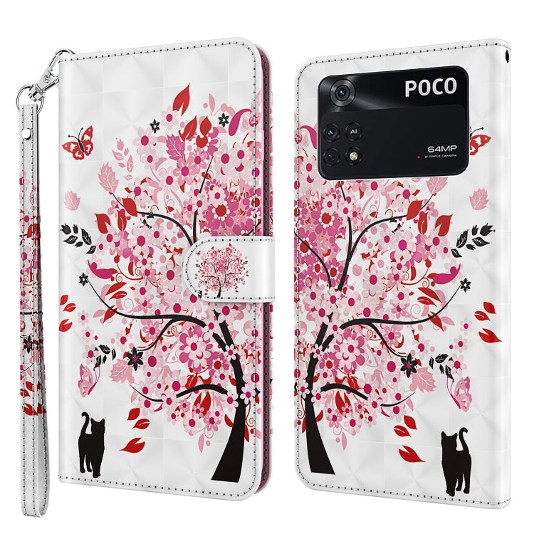 3D Painting Pattern TPU + PU Leather Phone Case, For Xiaomi Poco M4 Pro, For Xiaomi Poco X4 Pro 5G, For Xiaomi Redmi Note 10 Lite, For Xiaomi Redmi Note 11