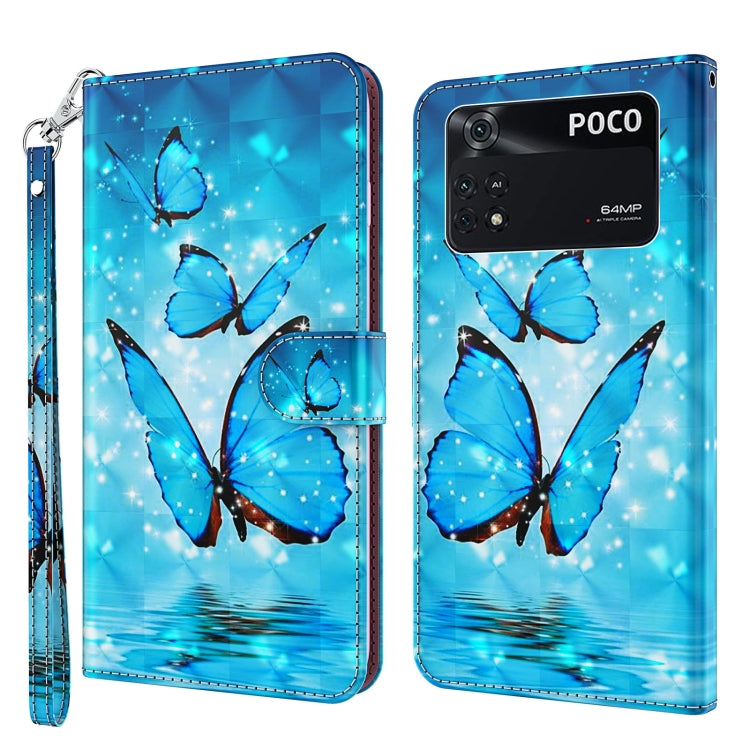3D Painting Pattern TPU + PU Leather Phone Case, For Xiaomi Poco M4 Pro, For Xiaomi Poco X4 Pro 5G, For Xiaomi Redmi Note 10 Lite, For Xiaomi Redmi Note 11