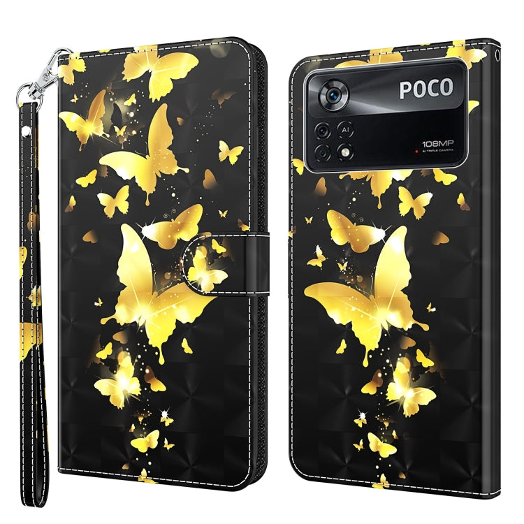 3D Painting Pattern TPU + PU Leather Phone Case, For Xiaomi Poco M4 Pro, For Xiaomi Poco X4 Pro 5G, For Xiaomi Redmi Note 10 Lite, For Xiaomi Redmi Note 11