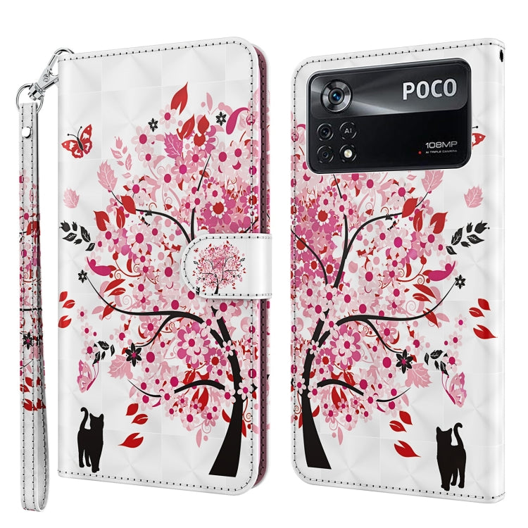 3D Painting Pattern TPU + PU Leather Phone Case, For Xiaomi Poco M4 Pro, For Xiaomi Poco X4 Pro 5G, For Xiaomi Redmi Note 10 Lite, For Xiaomi Redmi Note 11