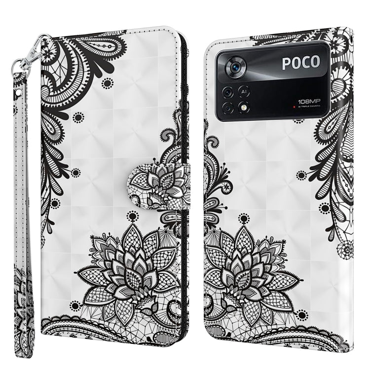 3D Painting Pattern TPU + PU Leather Phone Case, For Xiaomi Poco M4 Pro, For Xiaomi Poco X4 Pro 5G, For Xiaomi Redmi Note 10 Lite, For Xiaomi Redmi Note 11