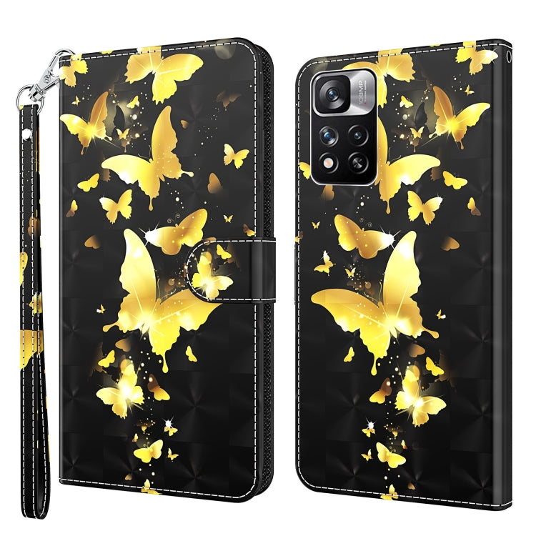 3D Painting Pattern TPU + PU Leather Phone Case, For Xiaomi Poco M4 Pro, For Xiaomi Poco X4 Pro 5G, For Xiaomi Redmi Note 10 Lite, For Xiaomi Redmi Note 11