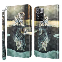 Load image into Gallery viewer, 3D Painting Pattern TPU + PU Leather Phone Case, For Xiaomi Poco M4 Pro, For Xiaomi Poco X4 Pro 5G, For Xiaomi Redmi Note 10 Lite, For Xiaomi Redmi Note 11