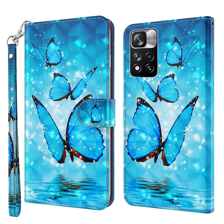 3D Painting Pattern TPU + PU Leather Phone Case, For Xiaomi Poco M4 Pro, For Xiaomi Poco X4 Pro 5G, For Xiaomi Redmi Note 10 Lite, For Xiaomi Redmi Note 11
