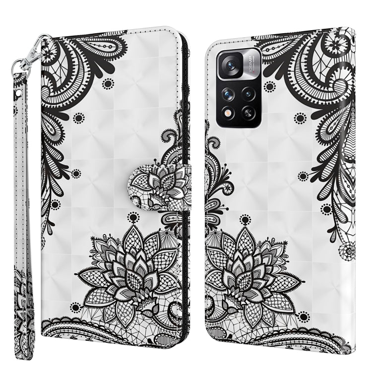 3D Painting Pattern TPU + PU Leather Phone Case, For Xiaomi Poco M4 Pro, For Xiaomi Poco X4 Pro 5G, For Xiaomi Redmi Note 10 Lite, For Xiaomi Redmi Note 11