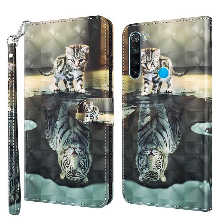 3D Painting Pattern TPU + PU Leather Phone Case, For Xiaomi Redmi Note 11 Pro / 11 Pro+, For Xiaomi Redmi Note 8 2021, For Xiaomi Redmi 10, For Xiaomi Redmi 10C International Version
