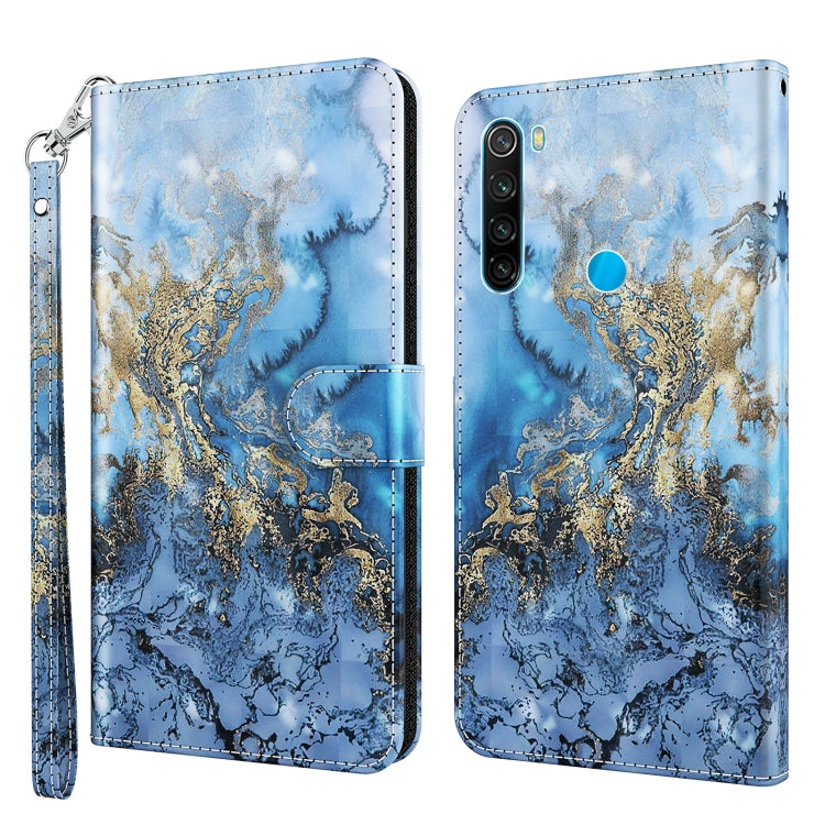 3D Painting Pattern TPU + PU Leather Phone Case, For Xiaomi Redmi Note 11 Pro / 11 Pro+, For Xiaomi Redmi Note 8 2021, For Xiaomi Redmi 10, For Xiaomi Redmi 10C International Version