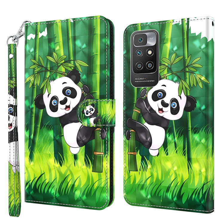 3D Painting Pattern TPU + PU Leather Phone Case, For Xiaomi Redmi Note 11 Pro / 11 Pro+, For Xiaomi Redmi Note 8 2021, For Xiaomi Redmi 10, For Xiaomi Redmi 10C International Version